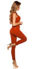 Amiatex Ženske overall hlače 74981, oranžna, XS