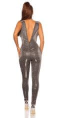 Amiatex Ženske overall hlače 75016, srebrna, XS