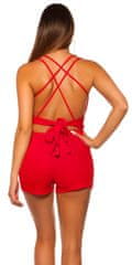 Amiatex Ženske overall hlače 75009, rdeča, UNIVERZáLNí