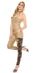 Amiatex Ženske overall hlače 75062, bež, XS