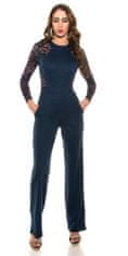 Amiatex Ženske overall hlače 75052, Deep Navy, M