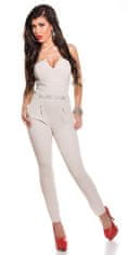 Amiatex Ženske overall hlače 75103, bež, L