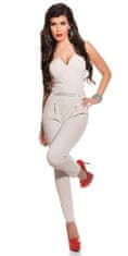 Amiatex Ženske overall hlače 75103, bež, L