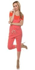 Amiatex Ženske overall hlače 76034, koralna, UNIVERZáLNí