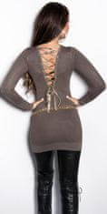 Amiatex Ženski pulover 77459, cappucino, UNIVERZáLNí