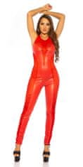 Amiatex Ženske overall hlače 78833, rdeča, UNIVERZáLNí