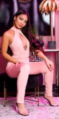 Amiatex Ženske overall hlače 78831, prašna roza, M