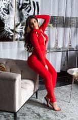Amiatex Ženske overall hlače 78881, rdeča, L