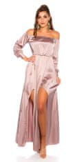 Amiatex Ženska obleka 79137, cappucino, M