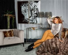 Amiatex Ženske treggings hlače 79539, cappucino, L/XL
