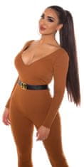 Amiatex Ženske overall hlače 79865, bronasta, S