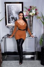 Amiatex Ženske overall hlače 79865, bronasta, S