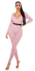 Amiatex Ženske overall hlače 79867, prašna roza, M