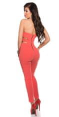 Amiatex Ženske overall hlače 75104, koralna, XL