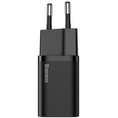 BASEUS Si Type-C polnilec, adapter, 20 W, črn (CCSUP-C01)