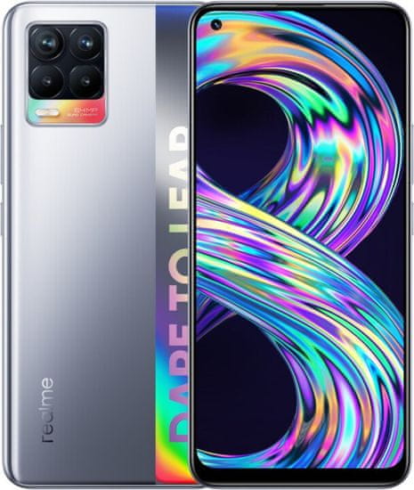 realme 8 pametni telefon, 6GB/128GB, Cyber Silver