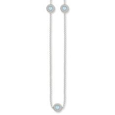 Thomas Sabo Náhrdelník "Světlo Luny" , KE1336-694-31-L80, Sterling Silver, 925 Sterling silver, milky aquamarine, zirconia white