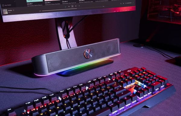 Trust GXT 619 Thorne gaming soundbar, RGB LED