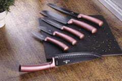 Berlingerhaus Komplet nožev z neprebojno prevleko + deska za rezanje 6 kosov I-Rose Edition BH-2554
