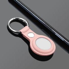 MG Leather Keychain ovitek Apple AirTag, roza