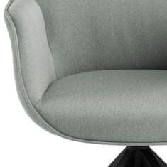 Design Scandinavia Jedilni stol Aura, tkanina, svetlo siva