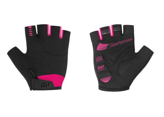 Wista Kolesarske rokavice WISTA GelPro ženske črna/rožnata