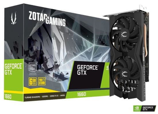 Zotac Gaming GeForce GTX 1660 Twin Fan grafična kartica, 6 GB GDDR5