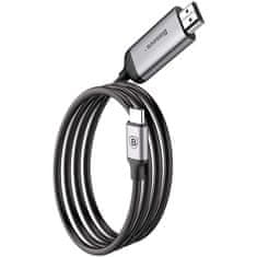 BASEUS 4K USB-C v HDMI kabel, 1,8m, črn (CATSY-0G)