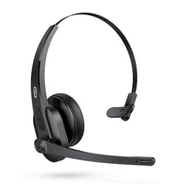 TaoTronics TT-BH041 AI Noise Canceling mono naglavna slušalka, BT + USB