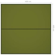 Vidaxl Zunanja ponjava 4x4 m zelena
