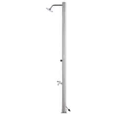 Vidaxl Vrtni tuš 215 cm nerjaveče jeklo