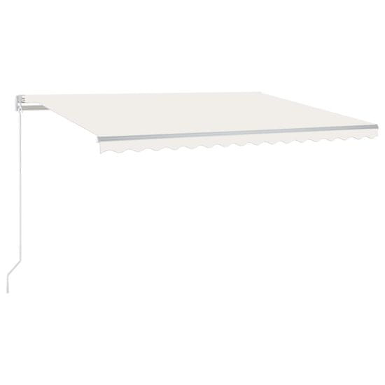 Vidaxl Ročno zložljiva tenda 450x350 cm krem