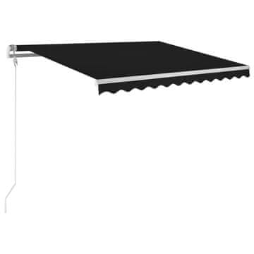 Vidaxl Avtomatsko zložljiva tenda 300x250 cm antracitna