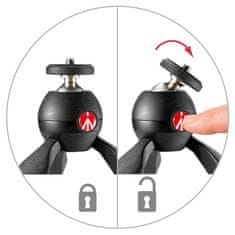 Manfrotto PIXI Mini stojalo z objemko (nosilcem) za pametni telefon z več nastavki (MTPIXI-B + MCPIXI) - črn