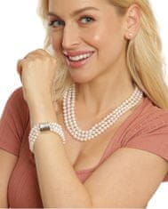 JwL Luxury Pearls Elegantna trivrstna ogrlica iz pravih belih biserov JL0667
