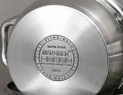 Bergner Lonec za kuhanje v pari iz nerjavečega jekla s pokrovom 20 cm Gourmet BG-6520
