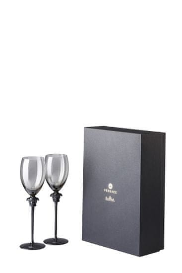 Rosenthal Versace ROSENTHAL VERSACE CRYSTAL MEDUSA LUMIERE HAZE Set 2 kozarcev za belo vino +