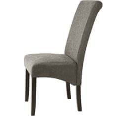 tectake 4 jedilni stoli z ergonomsko obliko sedežev Sivo marmorirano
