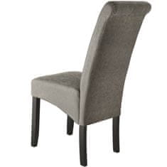 tectake Jedilniški stol z ergonomsko obliko Sivo marmorirano