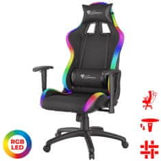 Genesis Trit 500 RGB stol, črn