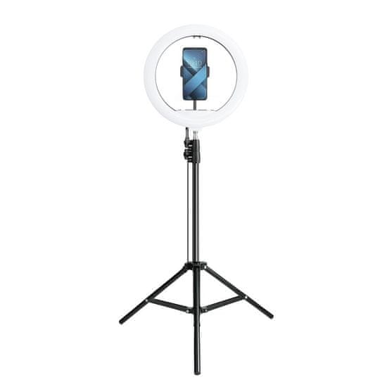 MG Selfie Ring Fill krožka LED svetloba 13'' + stativ, črna