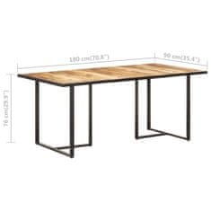 Vidaxl Jedilna miza 180 cm robusten mangov les