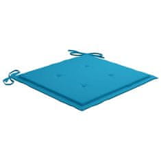 Vidaxl Blazine za vrtne stole 6 kosov modre 40x40x3 cm oxford tkanina
