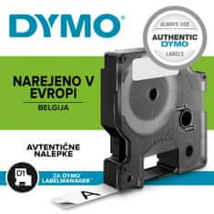 Dymo D1 trak 9mm, črna na zeleni, 40919 (S0720740)