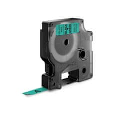 Dymo D1 trak 9mm, črna na zeleni, 40919 (S0720740)