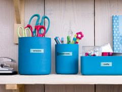 Dymo LT trak 12mm, črna na beli, 91201, S0721660