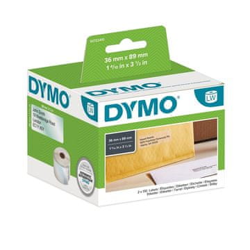 Dymo LW nalepke 36 x 89mm, 99013, prozorne (S0722410)