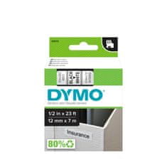 Dymo D1 trak 12mm, črna na beli, 450130 (S0720530)