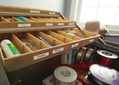 Dymo D1 trak 12mm, črna na beli, 450130 (S0720530)