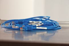 Dymo trak Rhino 12mm, črna na beli, vinil, 18444